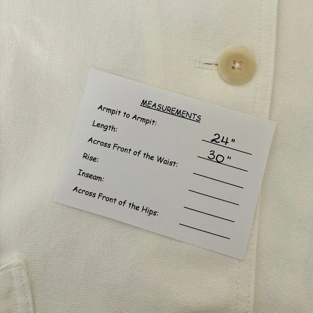 NWT!! J. CREW Barn Jacket Canvas Ivory Corduroy Collar Pockets Outdoors‎ X-Large